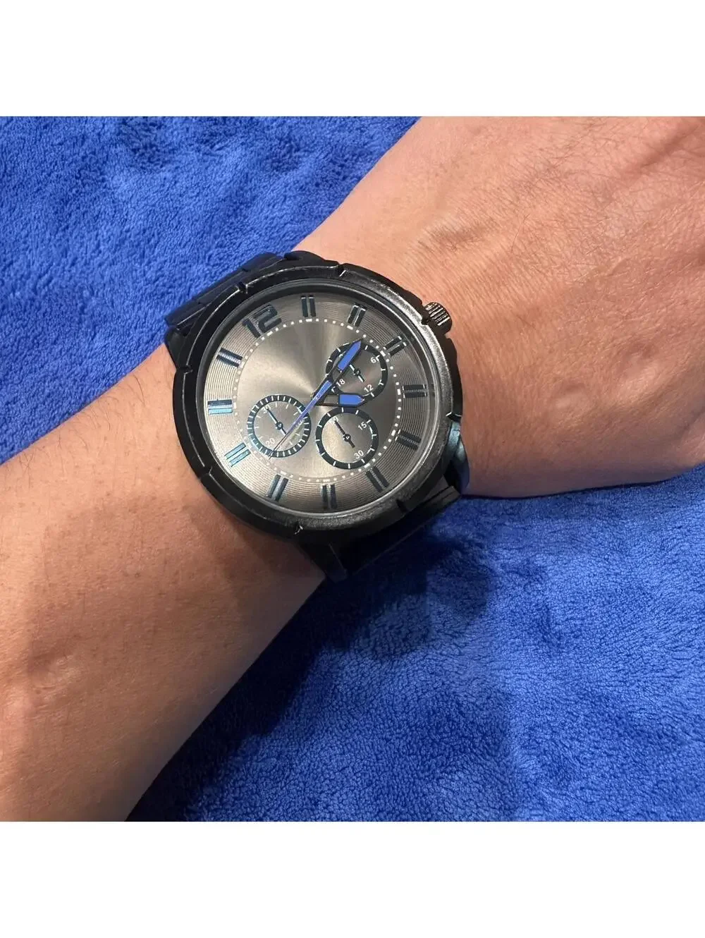 Black and Blue Accent Watch